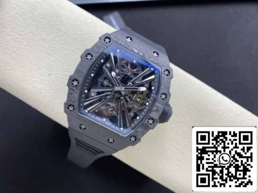 Richard Mille RM12-01 Tourbillon 1:1 Best Edition RM Factory Black Skeleton Dial - Imagen 7