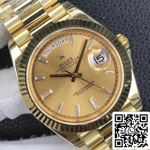 Rolex Day Date M228238-0005 1:1 Best Edition EW Factory Champagne Dial - Image 7