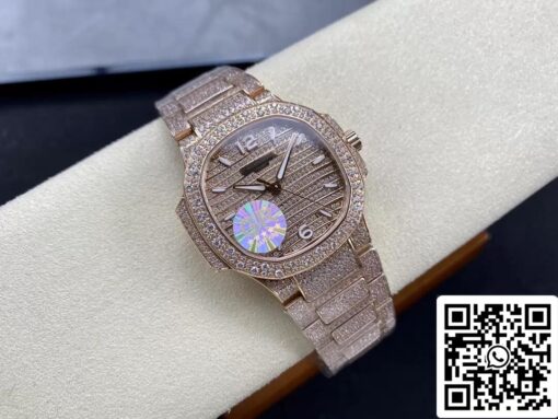 Patek Philippe Aquanaut 7118/1450R-001 1:1 Best Edition GR Factory Gold Diamond Dial - immagine 7