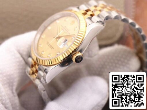 Rolex Datejust M126233-0017 1:1 Best Edition EW Factory Champagne Dial Swiss ETA3235 - Imagen 5