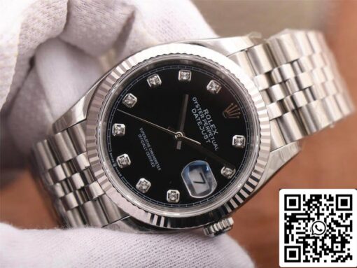 Rolex Datejust M126234-0027 1:1 Best Edition EW Factory Black Dial - Imagen 6