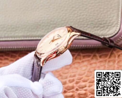 Patek Philippe Calatrava 5227R-001 ZF Factory 1:1 Best Edition 18K Rose Gold Case Swiss Cal.324 SC - Image 6