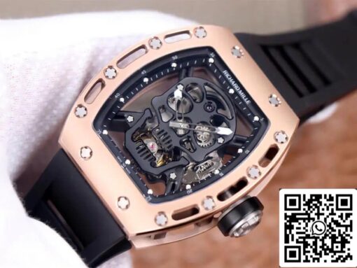 Richard Mille RM52-01 Tourbillon 1:1 Best Edition JB Factory Rose Gold Case - Image 6