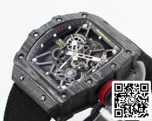 Richard Mille RM35-01 1:1 Best Edition BBR Factory Black Carbon Fiber Case - Image 7