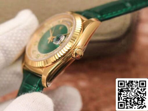 Rolex Day-Date 118138 1:1 Best Edition green dial with diamonds Swiss ETA2836 - Imagen 7