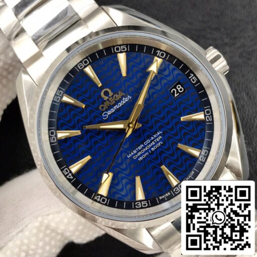 Omega Seamaster Aqua Terra 150M 1:1 Best Edition Rio Olympic Special Edition VS Factory Blue Dial – Image 4