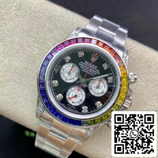 Rolex Daytona 116599 RBOW 1:1 Best Edition TW Factory Black Dial - Image 6