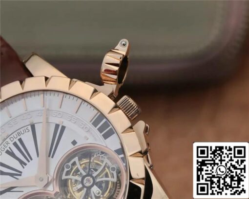 Roger Dubuis Excalibur RDDBEX0249 1:1 Best Edition JB Factory Tourbillon White Dial - Image 4