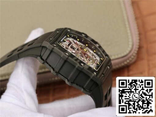 Richard Mille RM11-03 1:1 Best Edition KV Factory Black Carbon Fiber Case - 이미지 4