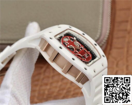 Richard Mille RM52-01 1:1 Best Edition KV Factory White Ceramic - Image 6