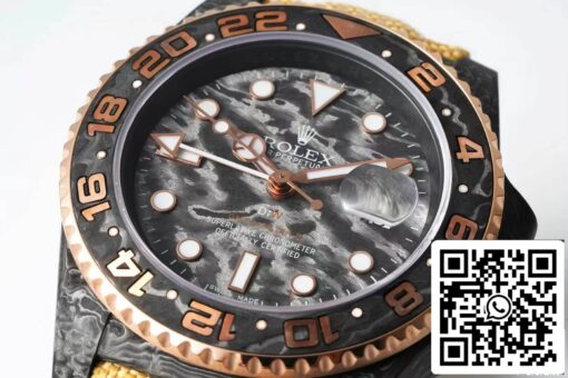 Rolex GMT-MASTER II Diw 1:1 Best Edition Brown Fabric Strap - 이미지 6