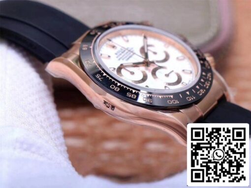 Rolex Daytona M116515LN-0019 1:1 Best Edition Noob Factory White Dial Swiss ETA4130 - Image 6