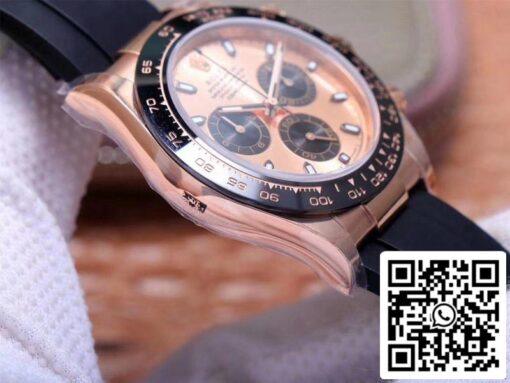 Rolex Daytona M116515LN-0021 1:1 Best Edition Noob Factory Pink Dial Swiss ETA4130 - Image 8