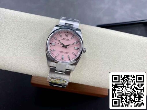 Replica Rolex Oyster Perpetual M126000-0008 36MM  Clean Factory Pink Dial - immagine 4