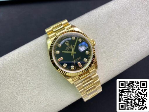 Rolex Day Date 118208 1:1 Best Edition EW Factory Black Dial - Imagen 6