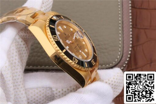 Rolex Submariner 116618 1:1 Best Edition Noob Factory V7 Gild Diamond-Studded Dial - Image 9