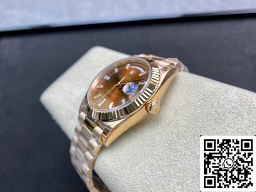 Rolex Day Date 228235 1:1 Best Edition EW Factory V2 Brown Dial - Imagen 4