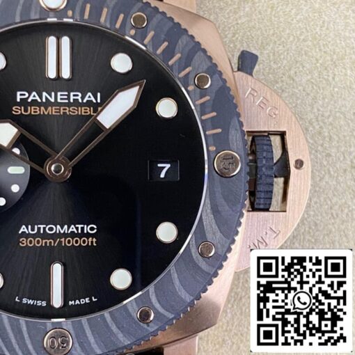 SBF Panerai Submersible PAM01070 1:1 Best Edition VS Factory Black Dial – Bild 6