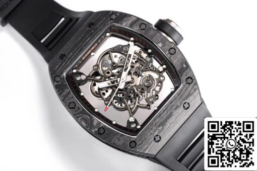 Richard Mille RM055 NTPT 1:1 Best Edition BBR Factory Black Carbon Fiber Dial - Image 4