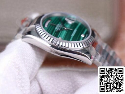 Rolex Day Date President 18038 1:1 Best Edition Malachite Green Diamond Dial Swiss Movement - Imagen 5