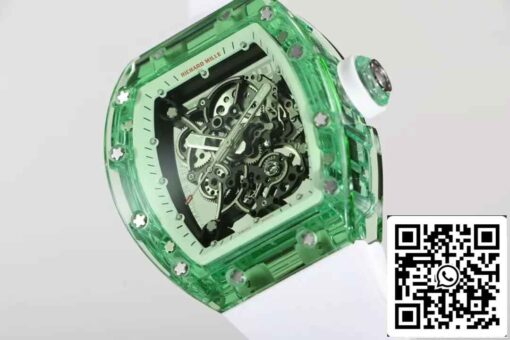 Replica Richard Mille RM055 Best 1:1  Edition RM Factory Green Transparent Case – Bild 5