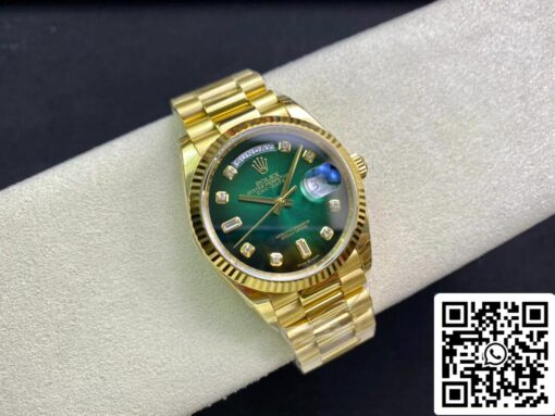 Rolex Day Date M128238-0069 1:1 Best Edition EW Factory Green Dial Swiss ETA3255 - Image 5