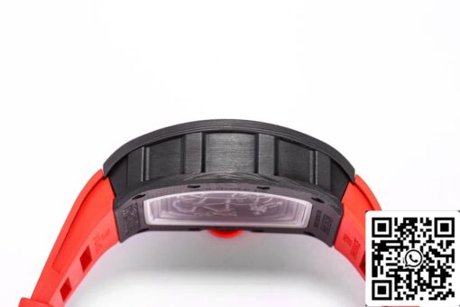 Richard Mille RM055 NTPT 1:1 Best Edition BBR Factory Carbon Fiber Red Strap - Image 6