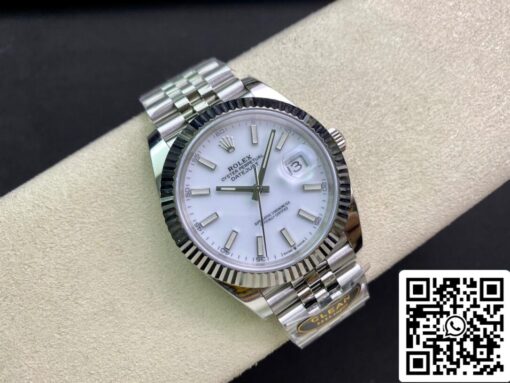 Rolex Datejust M126334-0010 41mm Jubilee Strap Clean Factory White Dial - Image 6