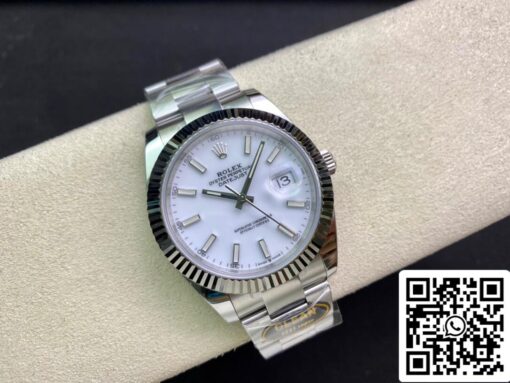 Rolex Datejust M126334-0009 41mm Oyster Strap Clean Factory White Dial - Image 6