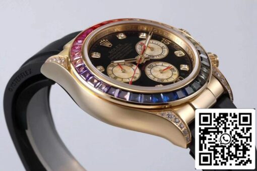 Rolex Daytona 116598RBOW 1:1 Best Edition BL Factory Yellow Gold Swiss ETA4130 - Image 6