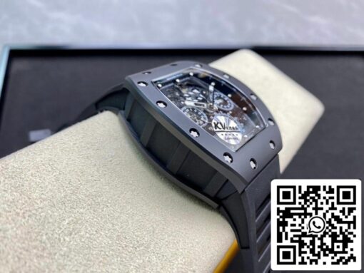 Richard Mille RM011 1:1 Best Edition KV Factory Ceramic Black Case - Image 6