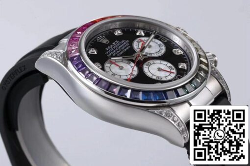 Rolex Daytona 116599RBOW 1:1 Best Edition BL Factory Black Dial Swiss ETA4130 - Image 5