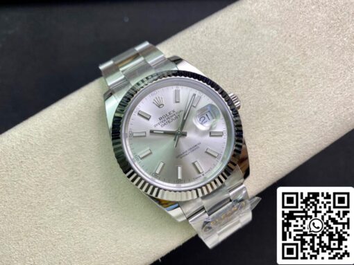 Rolex Datejust M126334-0003 41mm Oyster Strap Clean Factory White Dial - Image 6