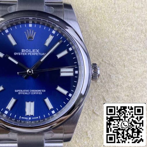 Rolex Oyster Perpetual M124300-0003 41MM 1:1 Best Edition Clean Factory Blue Dial - Image 6