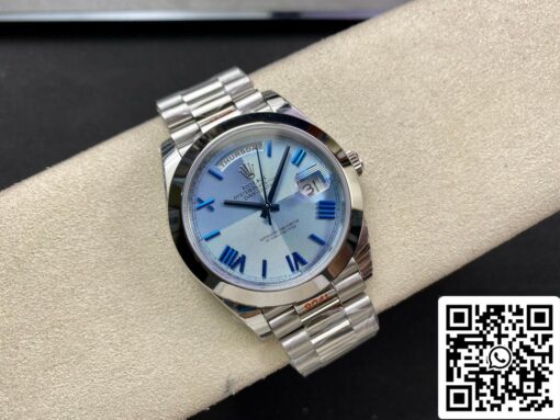 Rolex Day Date M228206-0001 1:1 Best Edition EW Factory Blue Dial - Imagen 6