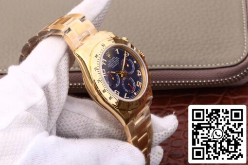 Rolex Daytona Cosmograph 116528 1:1 Best Edition JH Factory Yellow Gold Blue Dial - Image 5