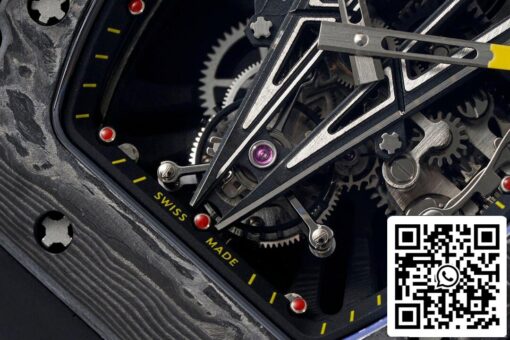 Richard Mille RM27-03 Rafael Nadal Tourbillon 1:1 Best Edition RM Factory Black Rubber Strap – Bild 5