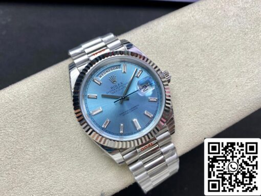 Rolex Day Date M228236-0006 1:1 Best Edition EW Factory Ice Blue Dial - Image 9