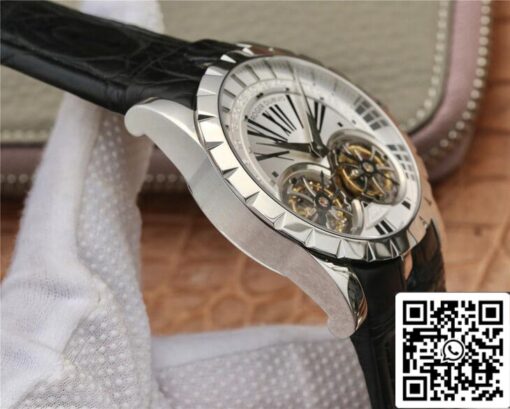 Roger Dubuis Excalibur RDDBEX0250 1:1 Best Edition JB Factory Tourbillon White Dial - Image 6