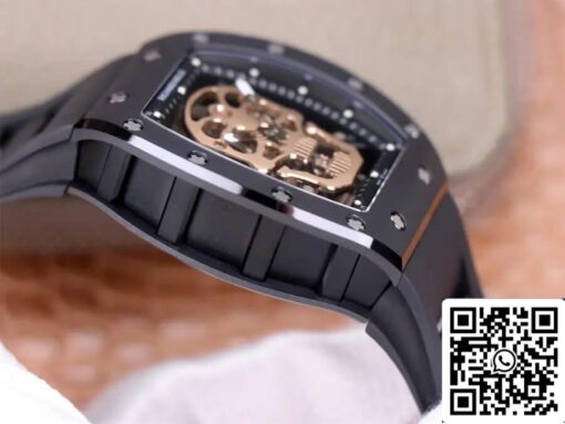 Richard Mille RM52-01 Tourbillon 1:1 Best Edition JB Factory Rose Gold Skull Dial – Bild 6