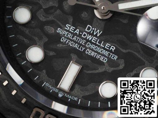 Rolex Sea-Dweller 1:1 Best Edition Diw Factory Carbon Fiber Black Strap – Bild 6