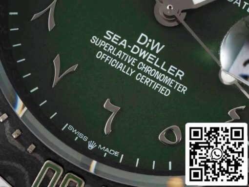 Rolex Sea-Dweller 1:1 Best Edition Diw Factory Carbon Fiber Green Dial - Image 6