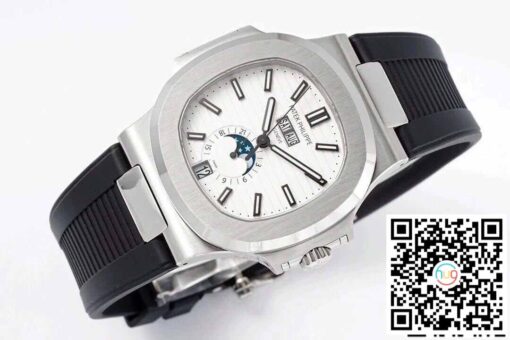 Patek Philippe Nautilus 5726/1A-010 1:1 Best Edition PPF Factory Black Rubber Strap – Image 5