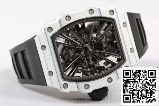 Richard Mille RM12-01 Tourbillon 1:1 Best Edition RM Factory Black Rubber Strap - Imagen 5