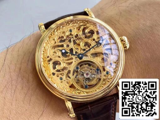 Patek Philippe Tourbillon P83000 1:1 Best Edition Yellow Gold Swiss Tourbillon - 이미지 9