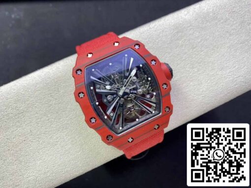 Richard Mille RM12-01 Tourbillon 1:1 Best Edition RM Factory Red Carbon Fiber Case - Imagen 6