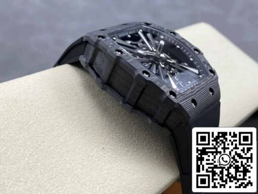 Richard Mille RM12-01 Tourbillon 1:1 Best Edition RM Factory Black Skeleton Dial - Imagen 6