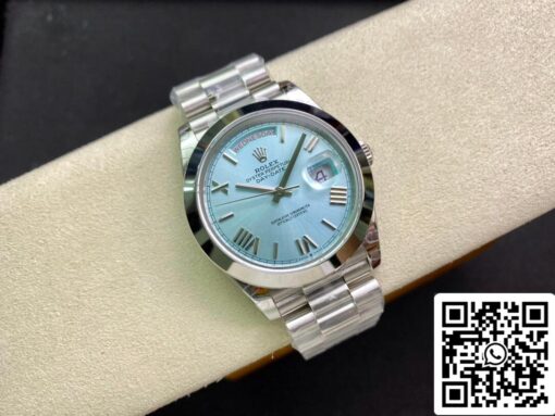 Rolex Day Date M228206-0044 1:1 Best Edition EW Factory Ice Blue Dial - Image 5