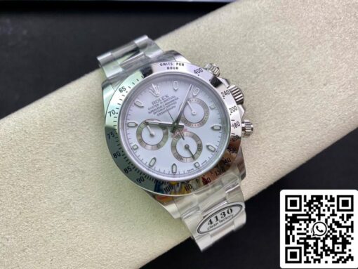 Rolex Cosmograph Daytona 116520LN 1:1 Best Edition Clean Factory White Dial — изображение 8