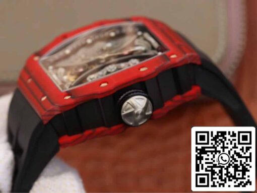 Richard Mille RM53-01 1:1 Best Edition KV Factory TPT Carbon Fiber Black Strap - Image 7